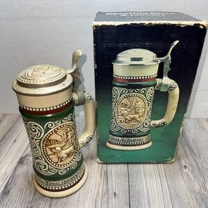 Vintage Beer Stein “at The Point English Setter” Wild Country Cologne Avon 1978